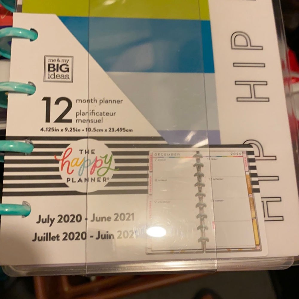 Skinny happy planner July 20- June 21